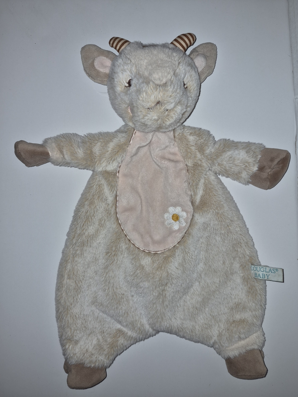 Douglas Lil Daisy Goat Schlumpie Lovey Plush Stuffed Animal Security Blanket Toy